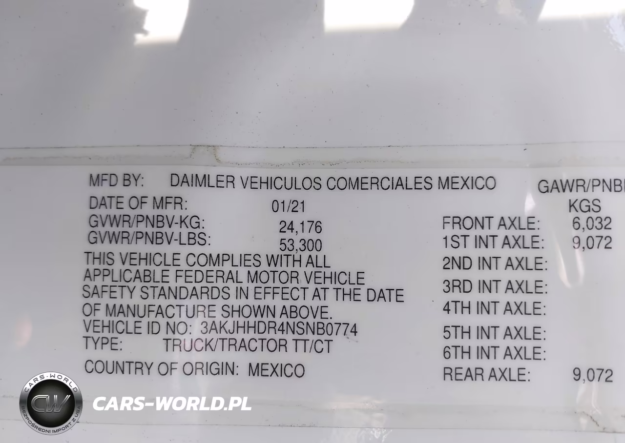 2022 Freightliner New Cascadia 126 VIN:3AKJHHDR4NSNB0774 - 8