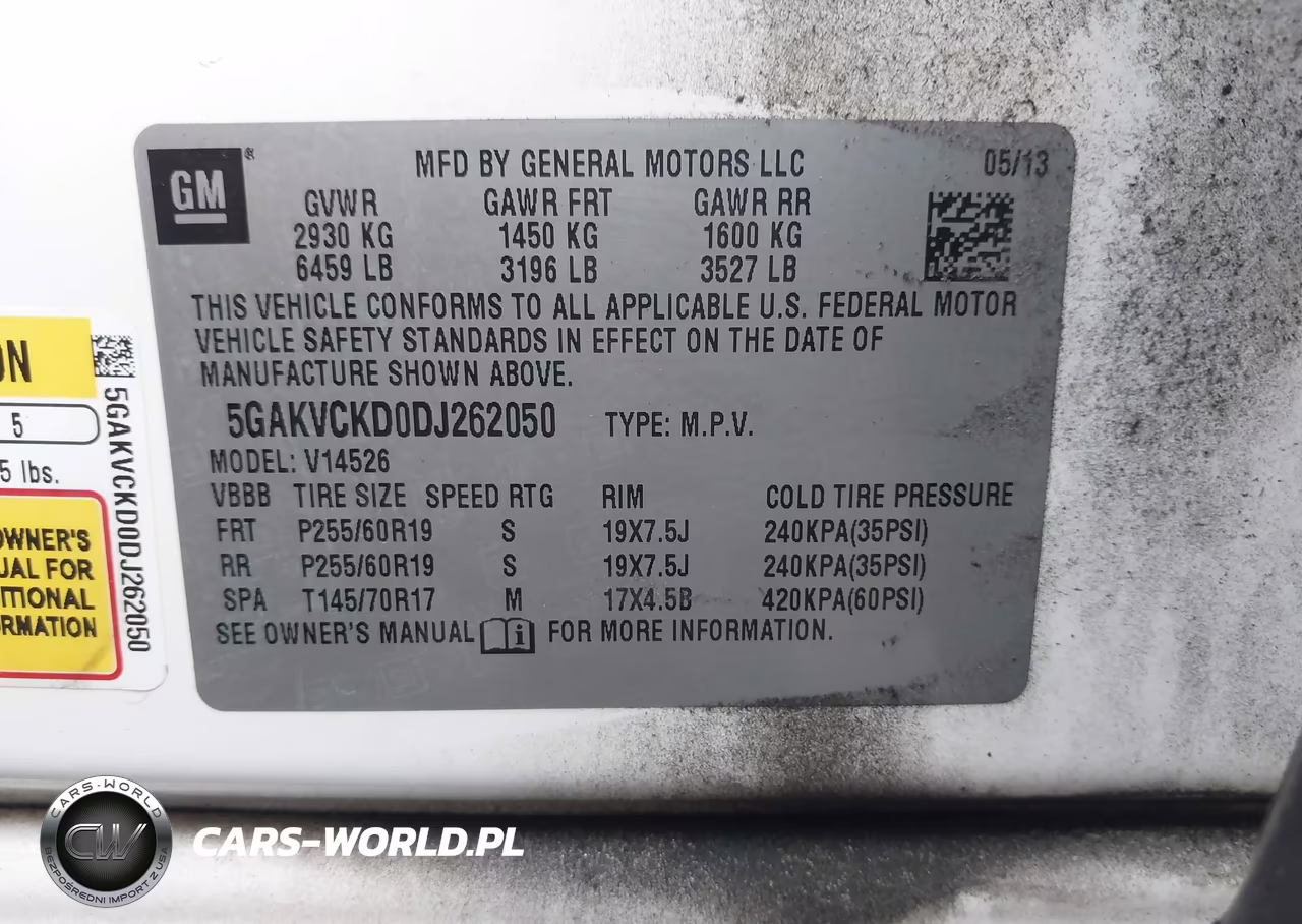 2013 Buick Enclave Leather VIN:5GAKVCKD0DJ262050 - 9