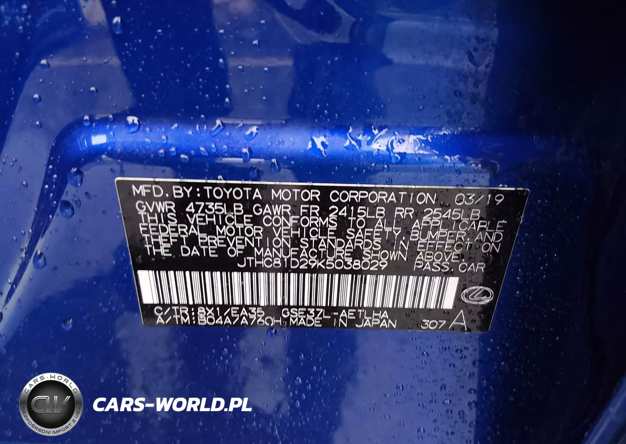 2019 Lexus Is 300 VIN:JTHC81D29K5038029 - 9