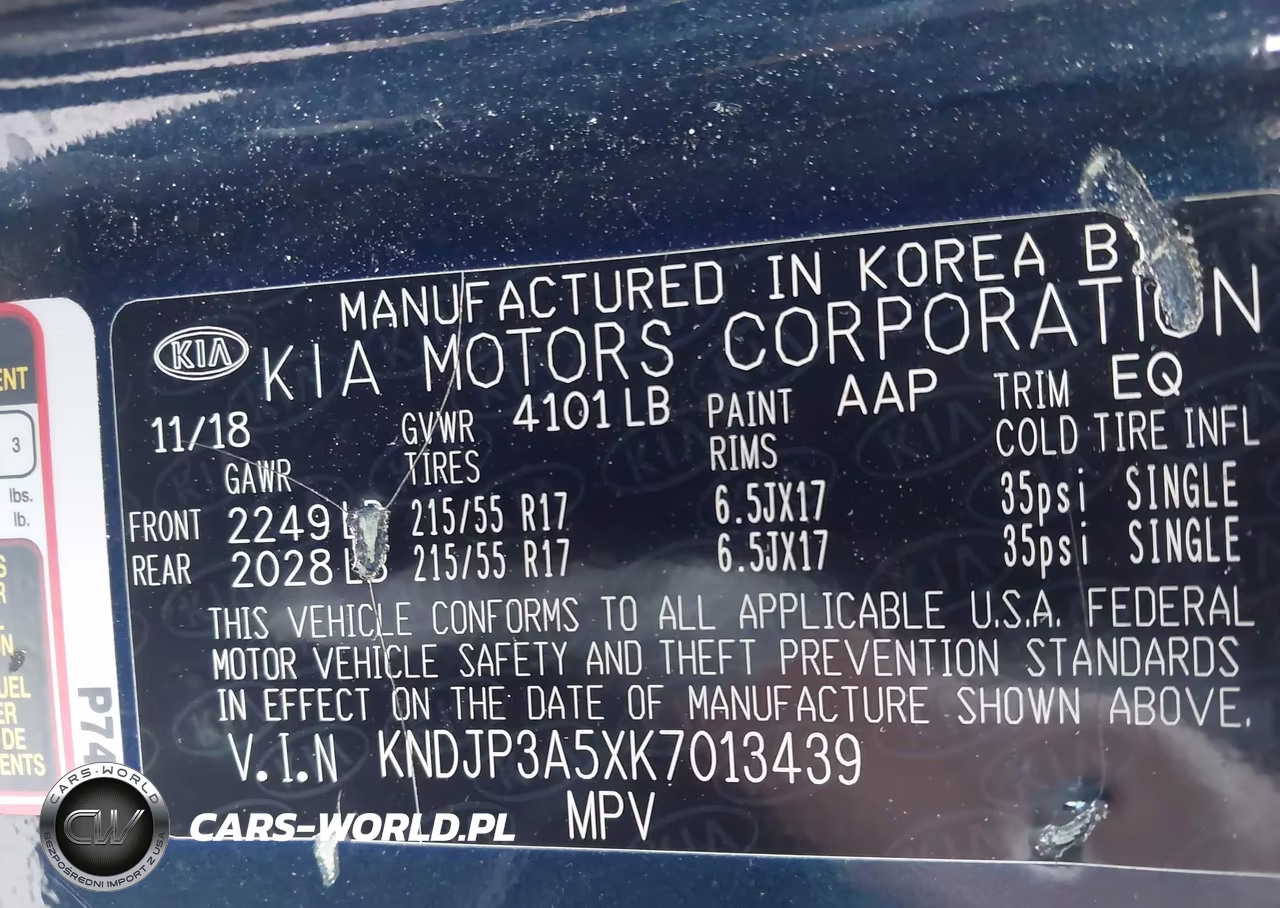 2019 Kia Soul + VIN:KNDJP3A5XK7013439 - 9
