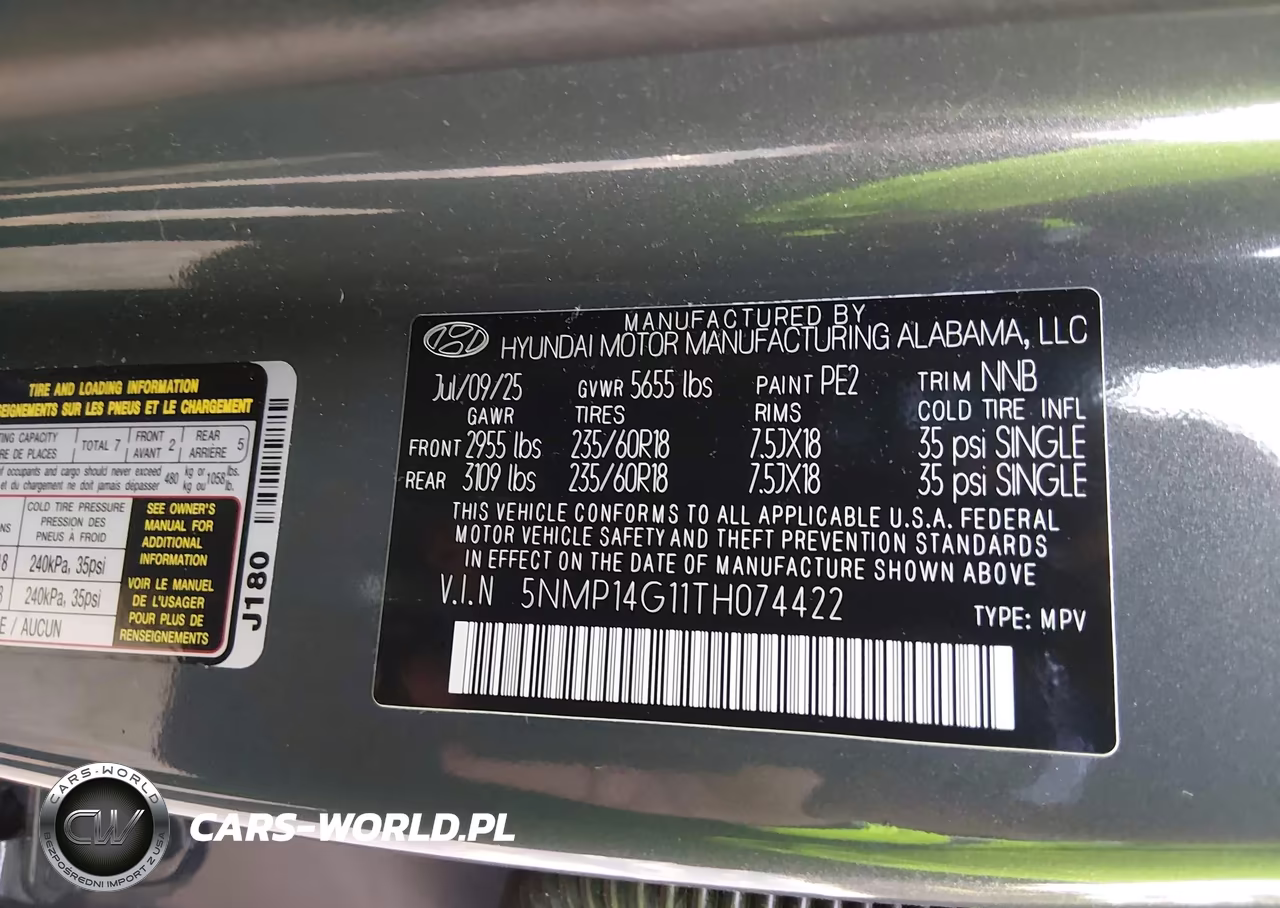 2026 Hyundai Santa Fe Hybrid Se VIN:5NMP14G11TH074422 - 9