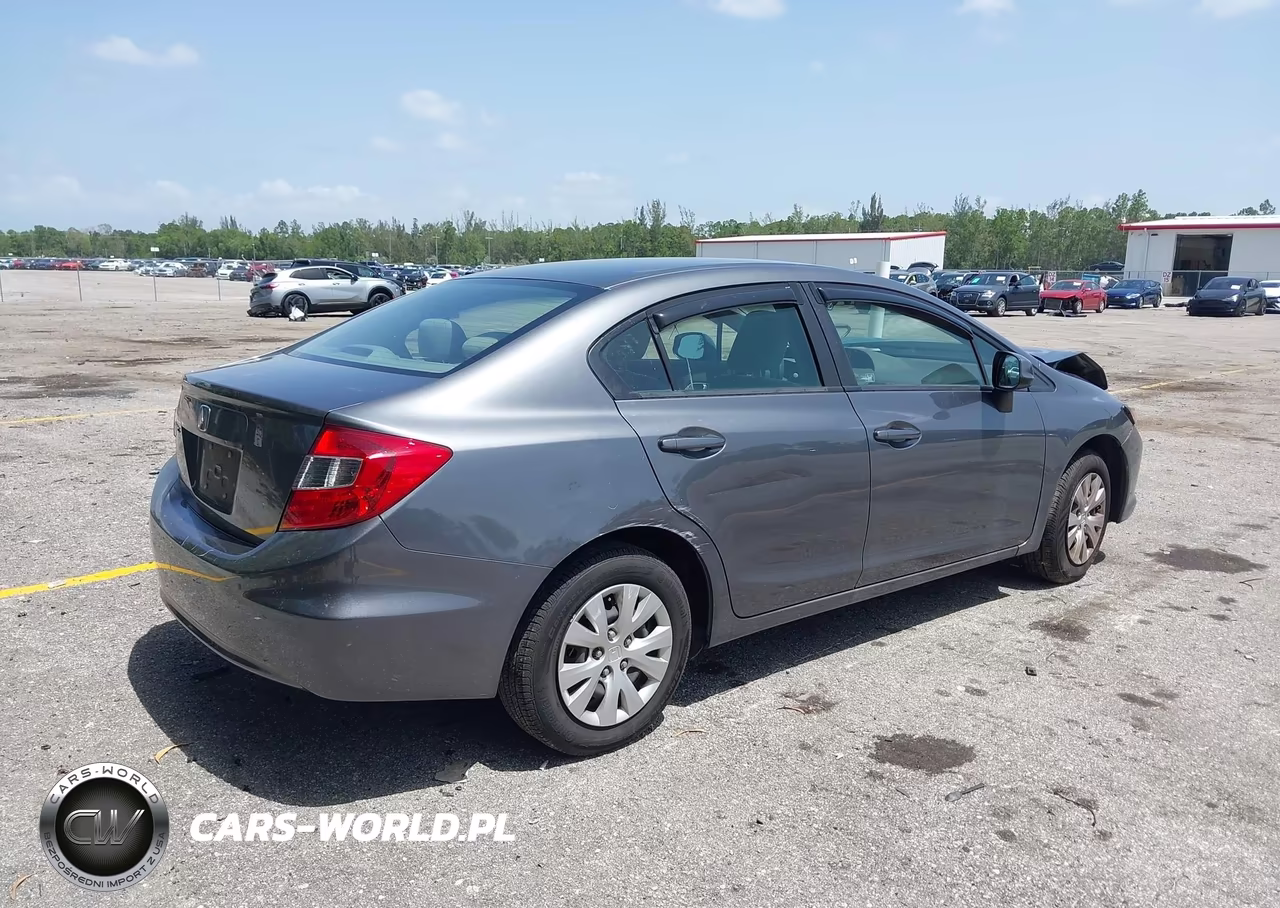 2012 Honda Civic Lx VIN:19XFB2F56CE389323 - 4