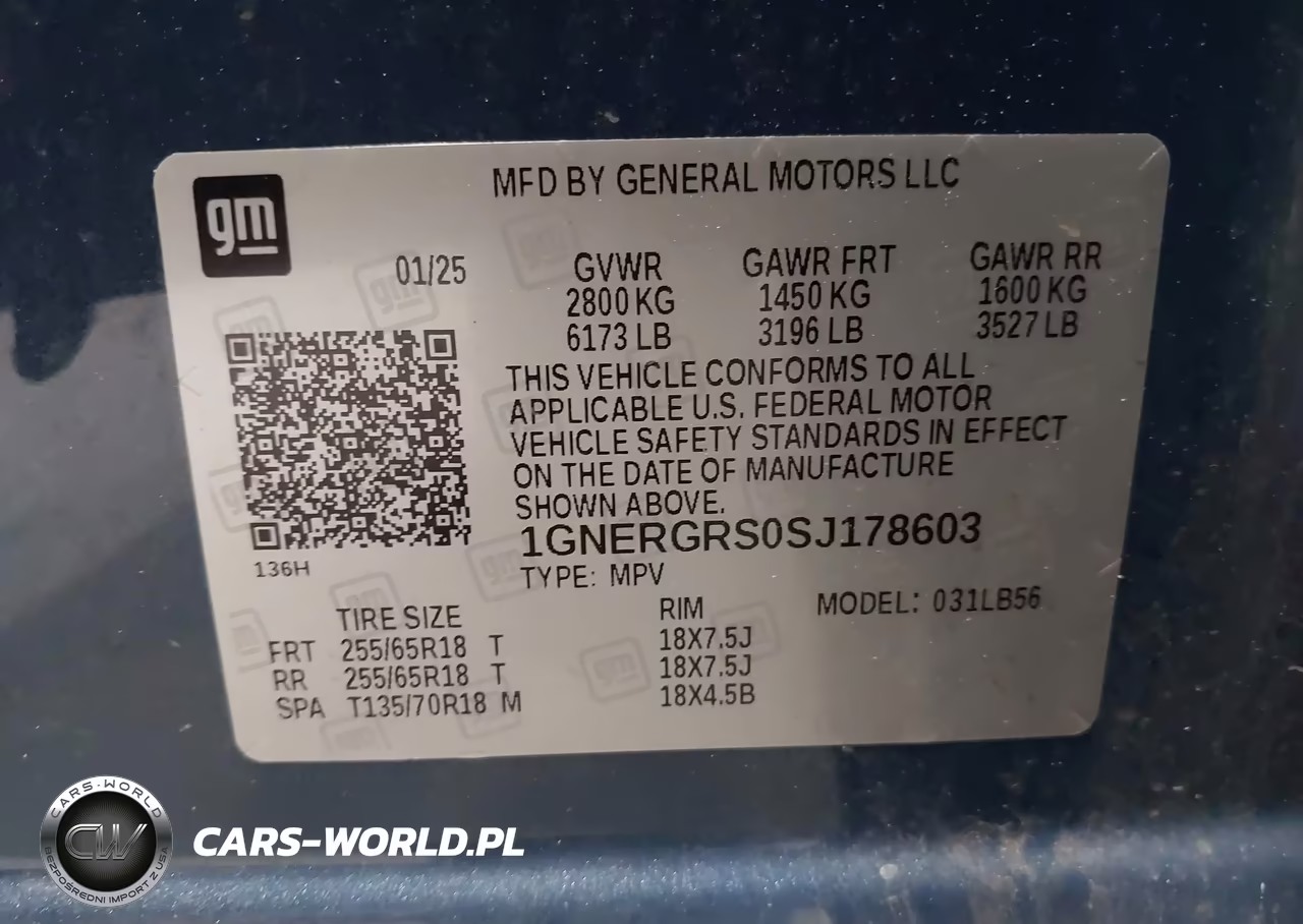 2025 Chevrolet Traverse Fwd Lt VIN:1GNERGRS0SJ178603 - 9
