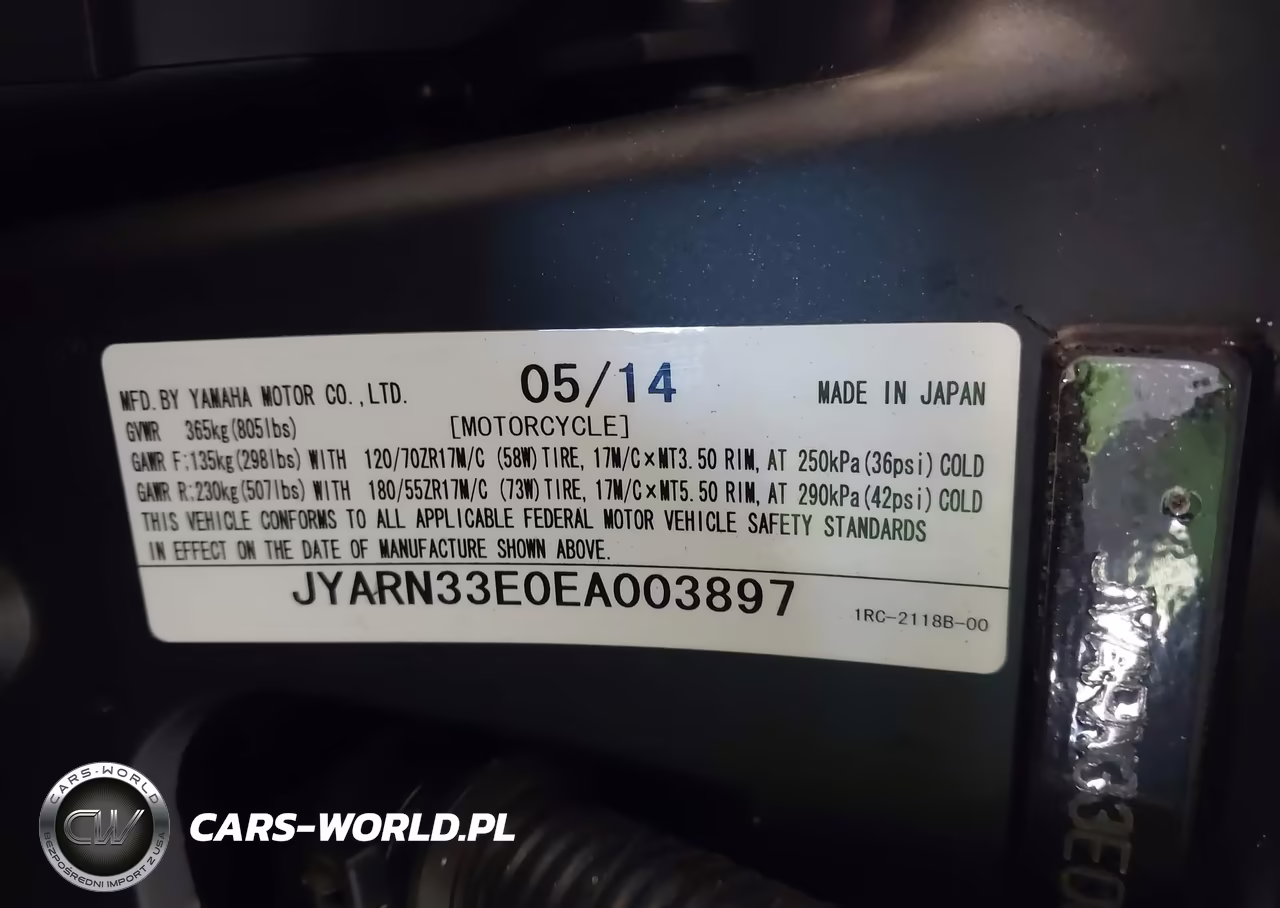 2014 Yamaha Fz09 VIN:JYARN33E0EA003897 - 10