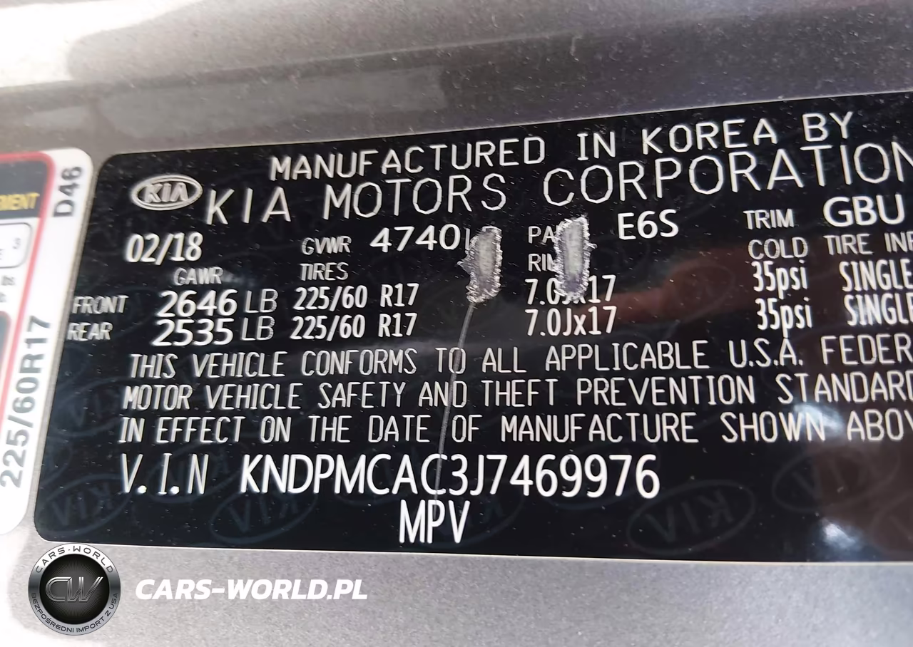 2018 Kia Sportage Lx VIN:KNDPMCAC3J7469976 - 9