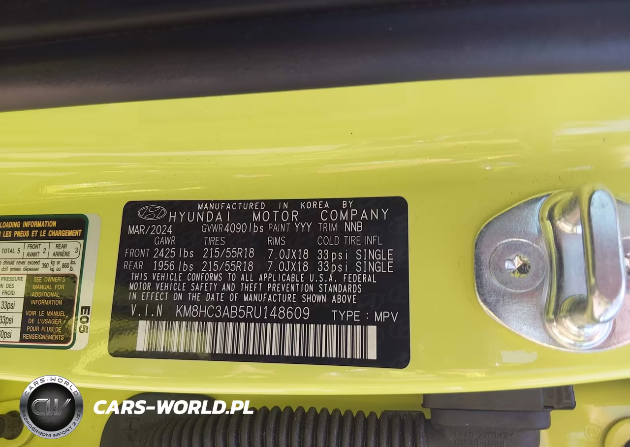 2024 Hyundai Kona Sel VIN:KM8HC3AB5RU148609 - 9