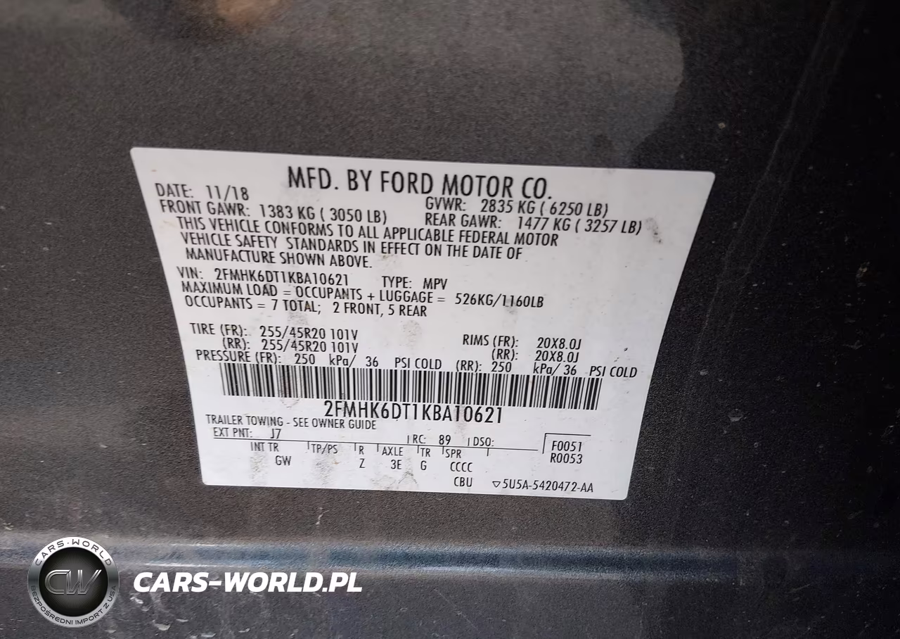 2019 Ford Flex Limited VIN:2FMHK6DT1KBA10621 - 9