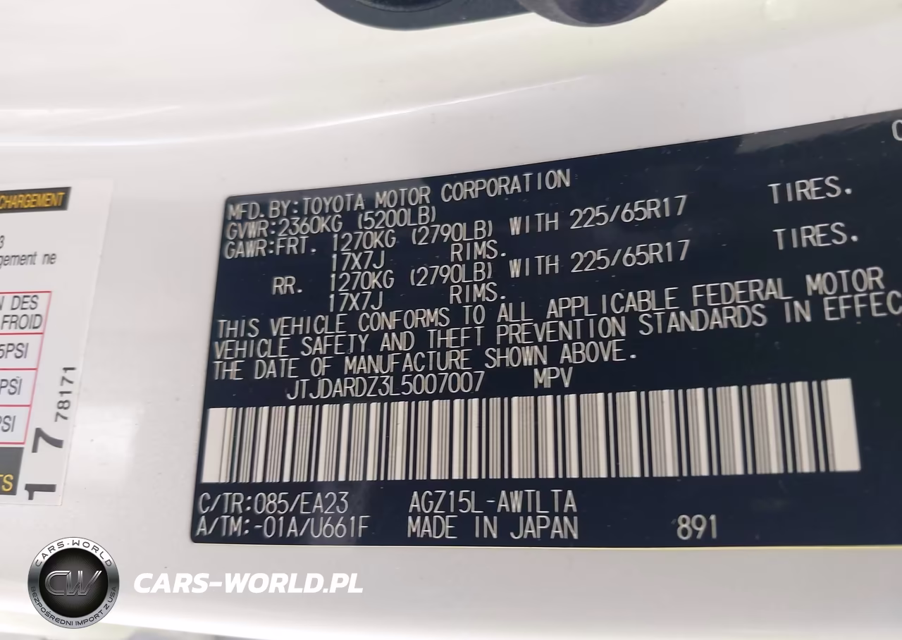 2020 Lexus Nx 300 VIN:JTJDARDZ3L5007007 - 9
