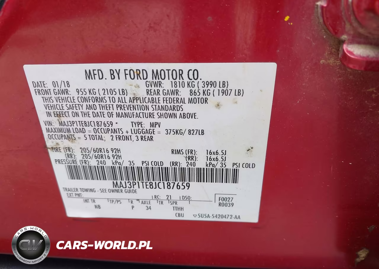 2018 Ford Ecosport Se VIN:MAJ3P1TE8JC187659 - 9