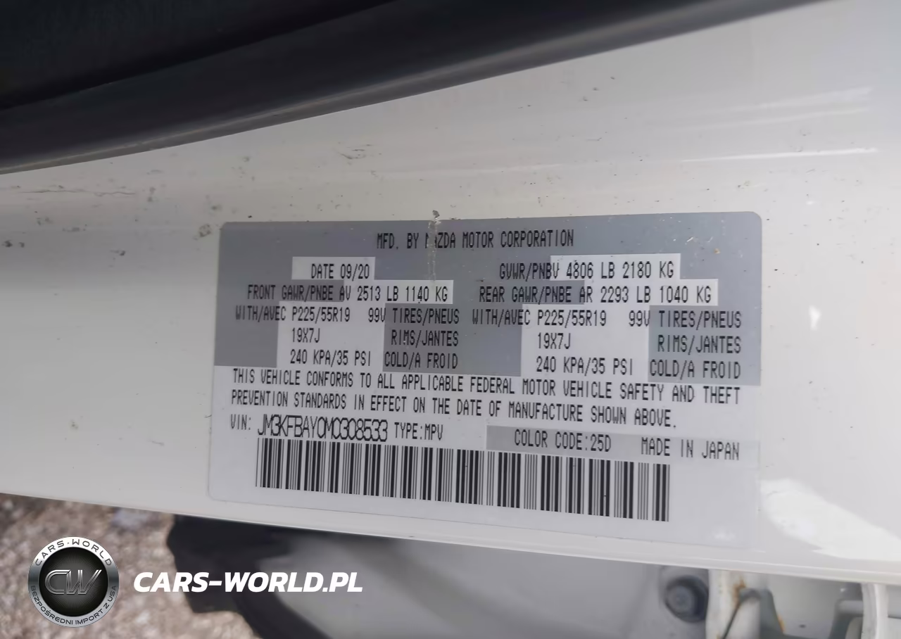2021 Mazda Cx-5 Grand Touring Reserve VIN:JM3KFBAY0M0308533 - 9