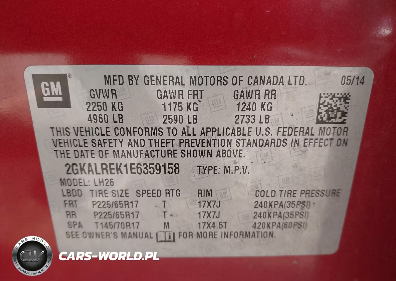 2014 GMC Terrain Sle-2 VIN:2GKALREK1E6359158 - 9