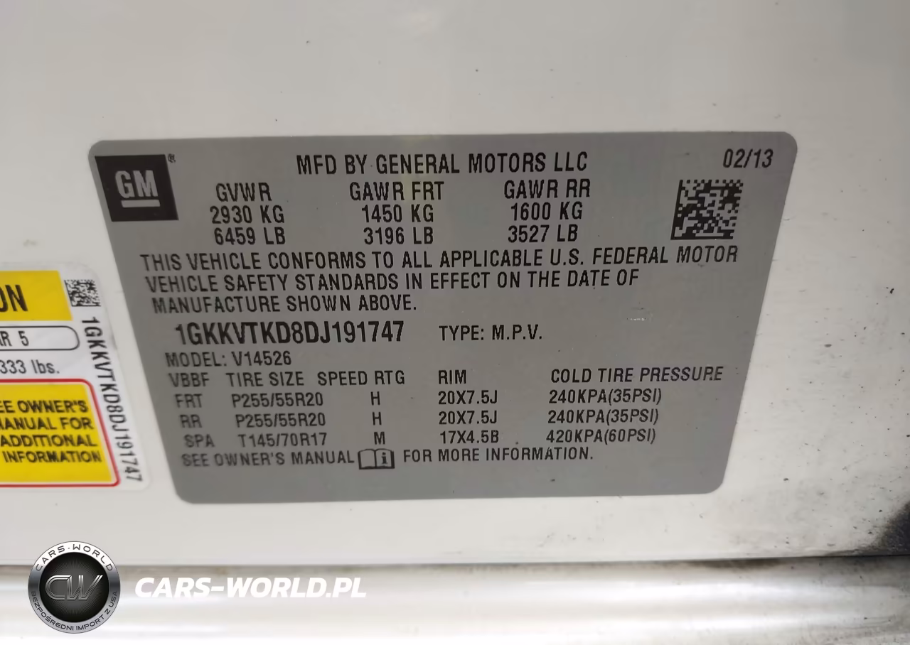 2013 GMC Acadia Denali VIN:1GKKVTKD8DJ191747 - 9