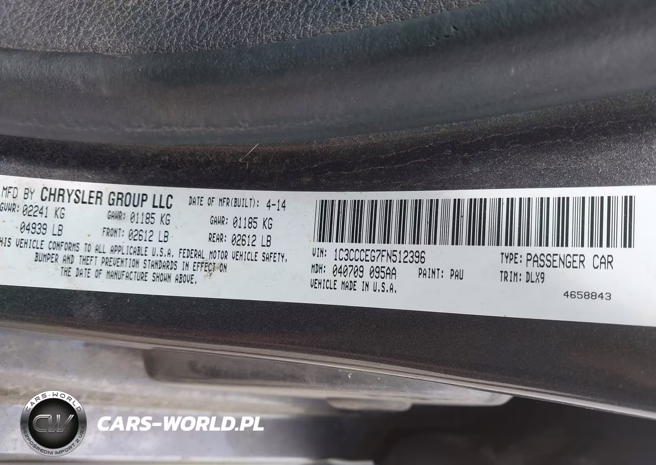 2015 Chrysler 200 C VIN:1C3CCCEG7FN512396 - 9
