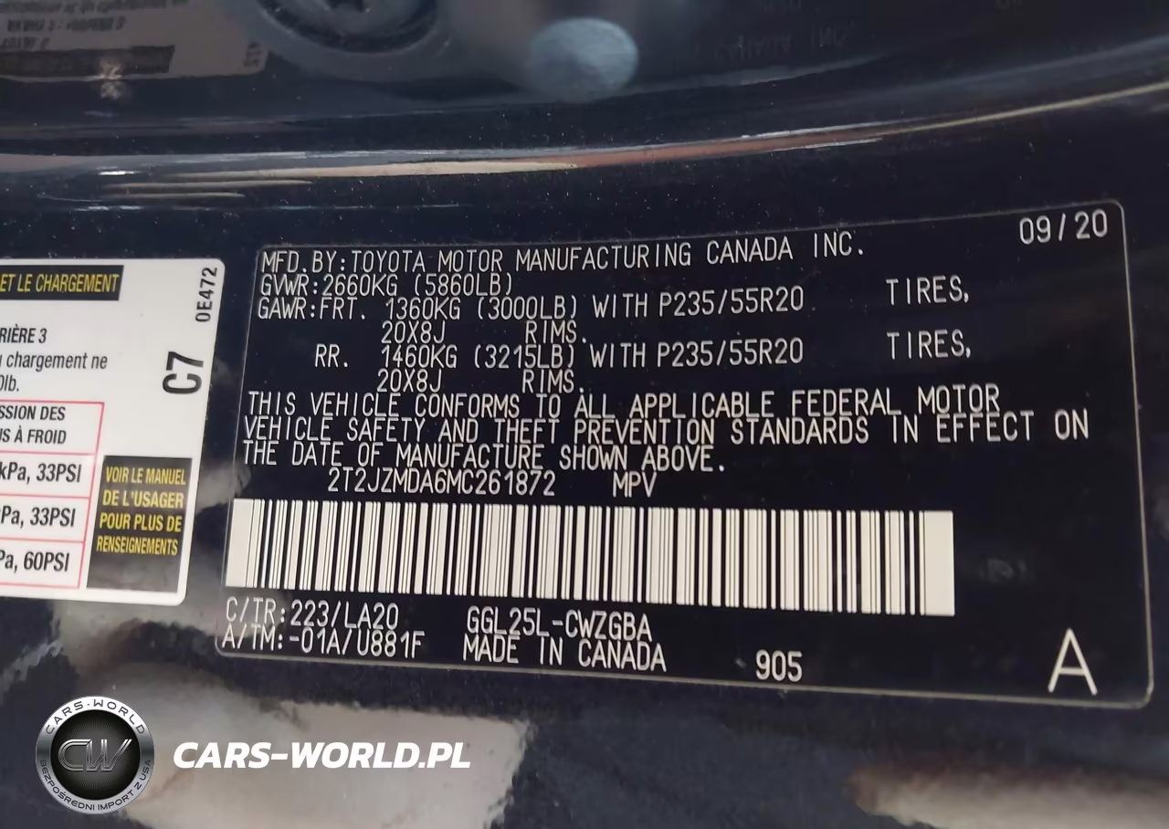 2021 Lexus Rx 350 VIN:2T2JZMDA6MC261872 - 9