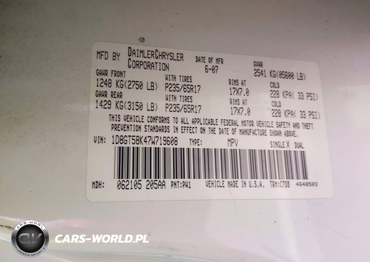 2007 Dodge Nitro Slt-Rt VIN:1D8GT58K47W719608 - 9