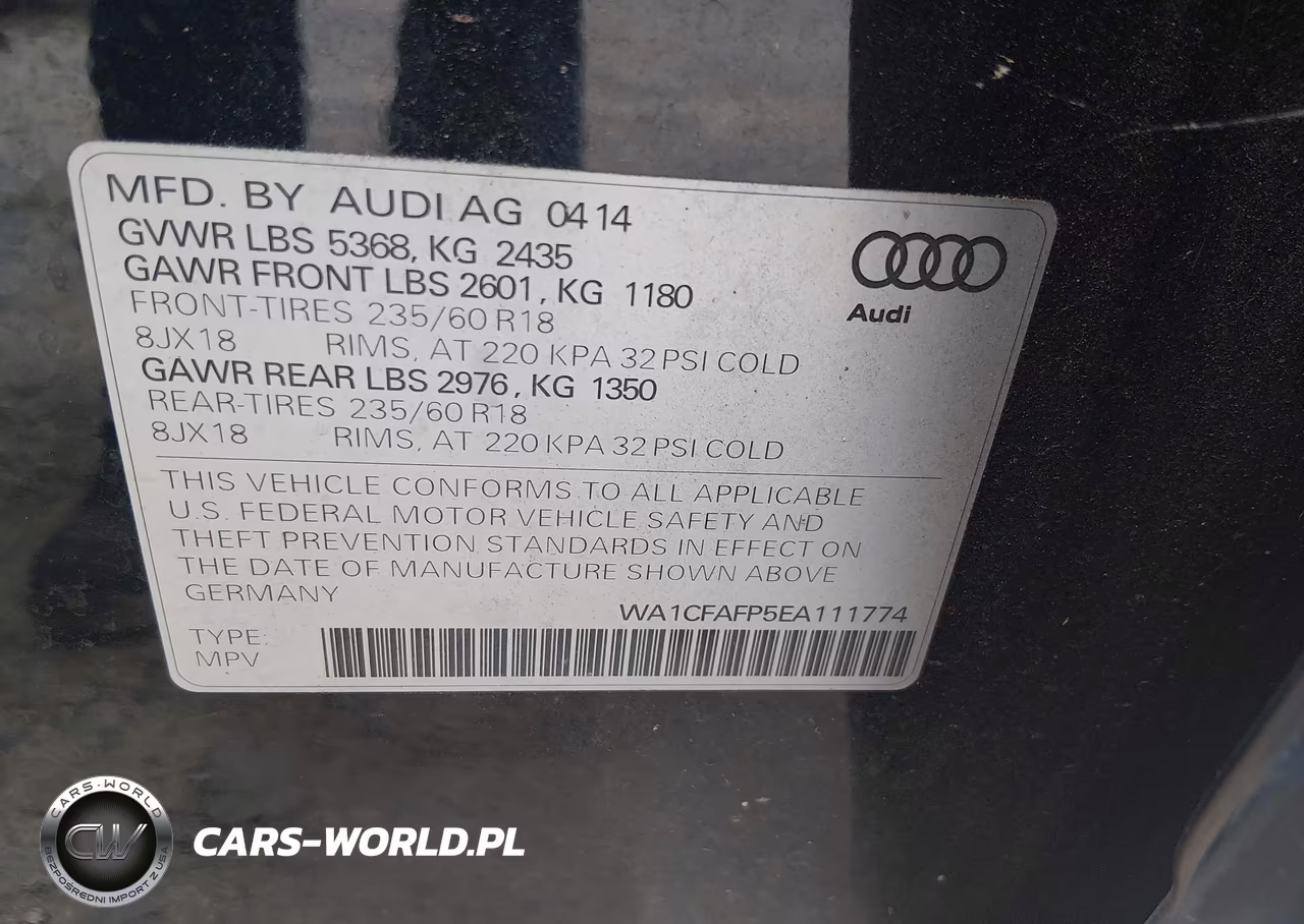 2014 Audi Q5 2.0T Premium VIN:WA1CFAFP5EA111774 - 9