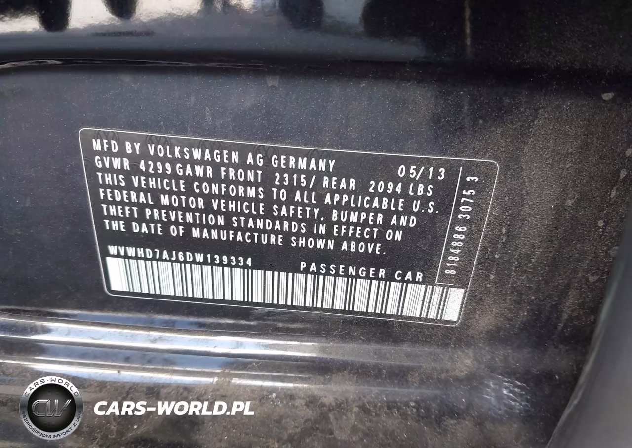 2013 Volkswagen Gti Wolfsburg Edition VIN:WVWHD7AJ6DW139334 - 9