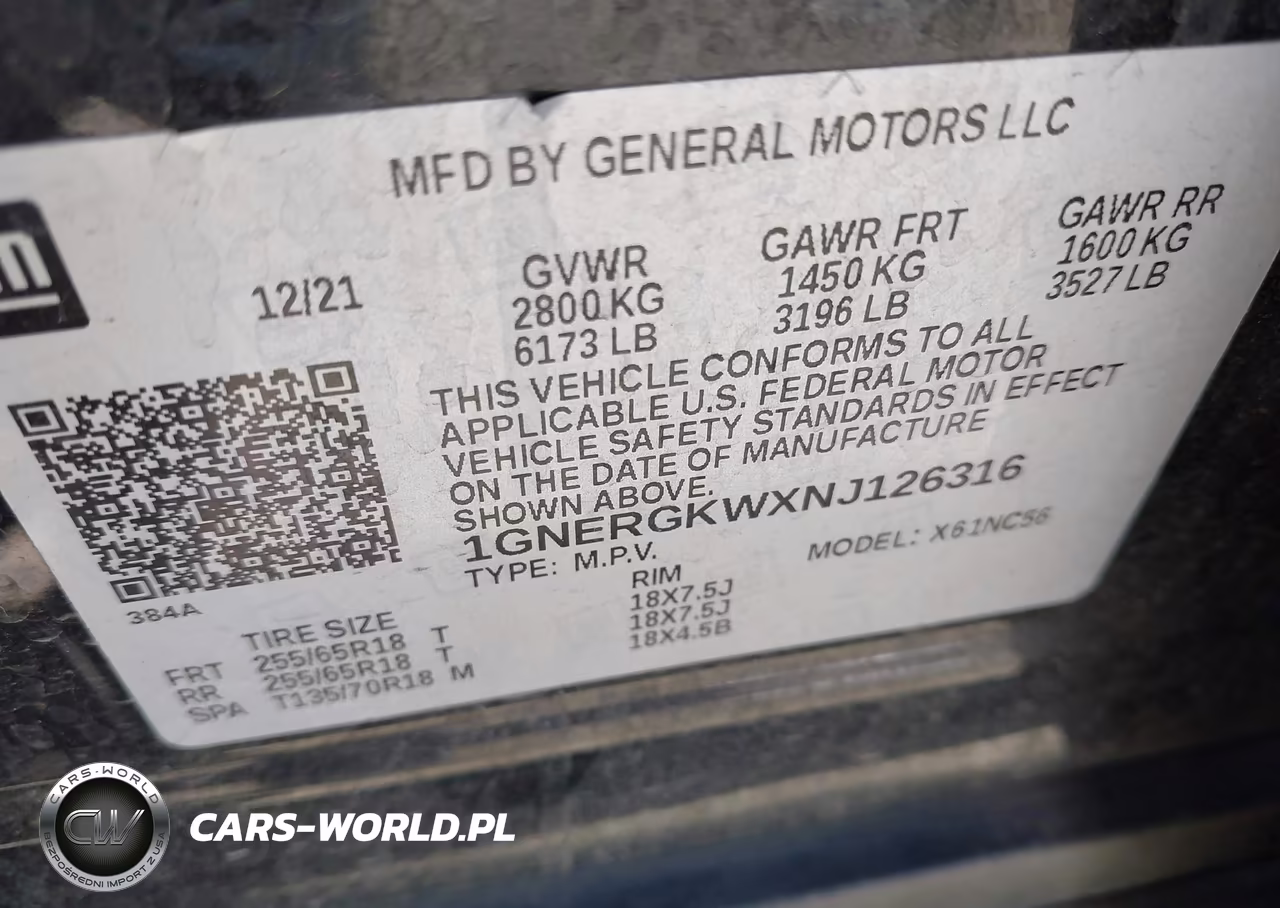 2022 Chevrolet Traverse Fwd Lt Cloth VIN:1GNERGKWXNJ126316 - 9