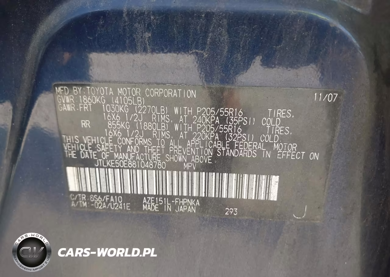 2008 Scion Xb VIN:JTLKE50E881048780 - 9