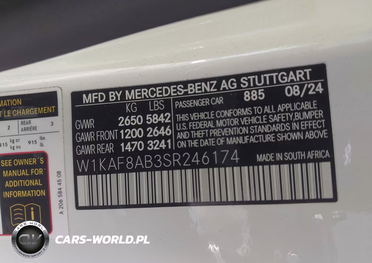 2025 Mercedes-Benz Amg C 63 S E Performance VIN:W1KAF8AB3SR246174 - 9