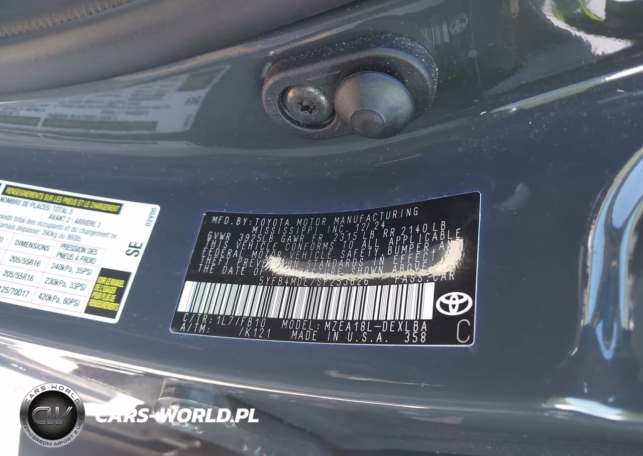 2025 Toyota Corolla Le VIN:5YFB4MDE7SP253626 - 9