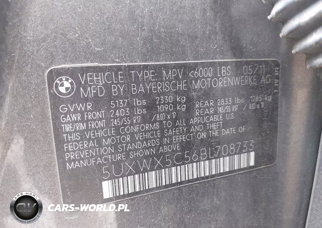 2011 BMW X3 xDrive28I VIN:5UXWX5C56BL708733 - 9
