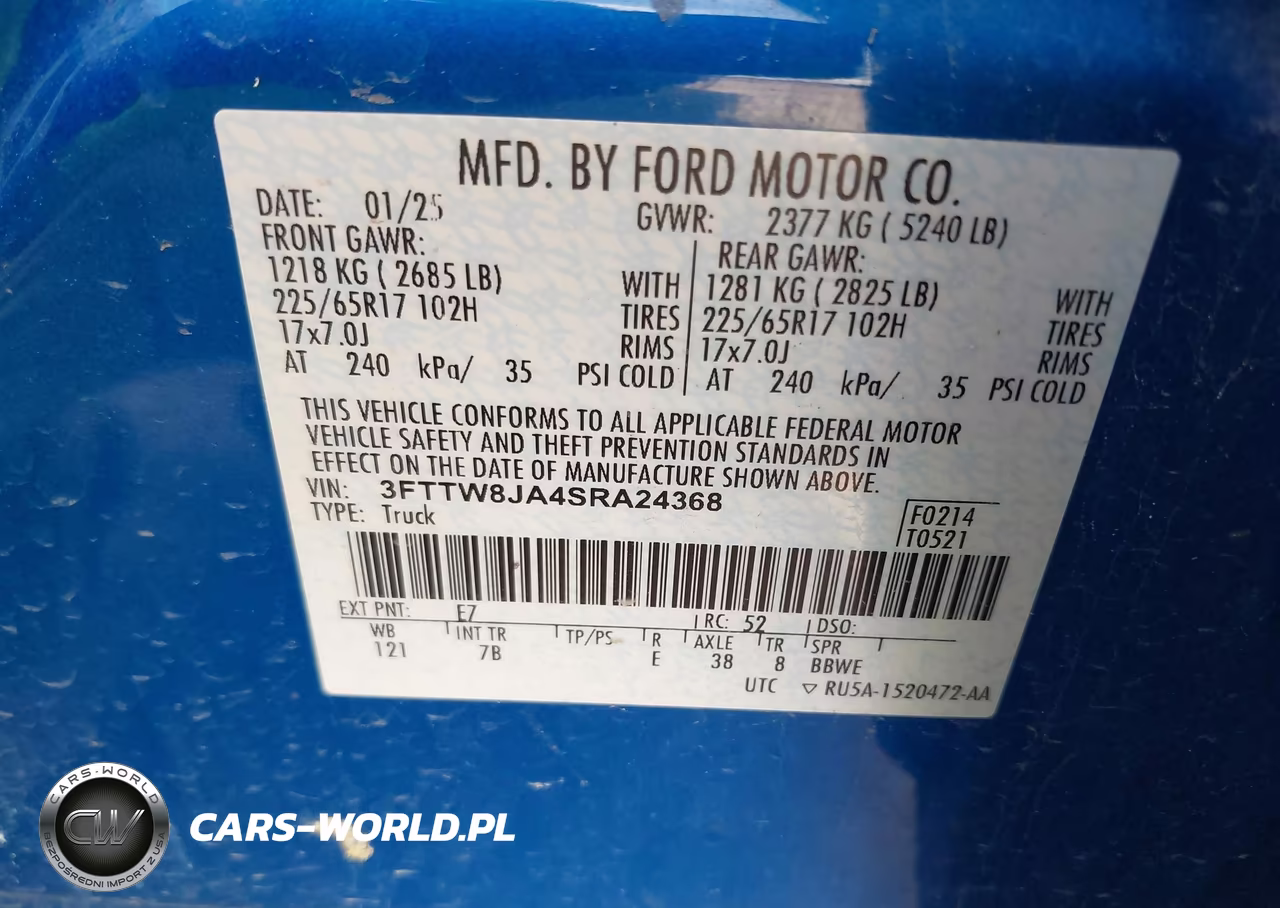 2025 Ford Maverick Xlt VIN:3FTTW8JA4SRA24368 - 9