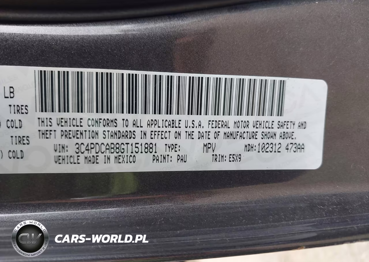 2016 Dodge Journey Se VIN:3C4PDCAB8GT151881 - 9