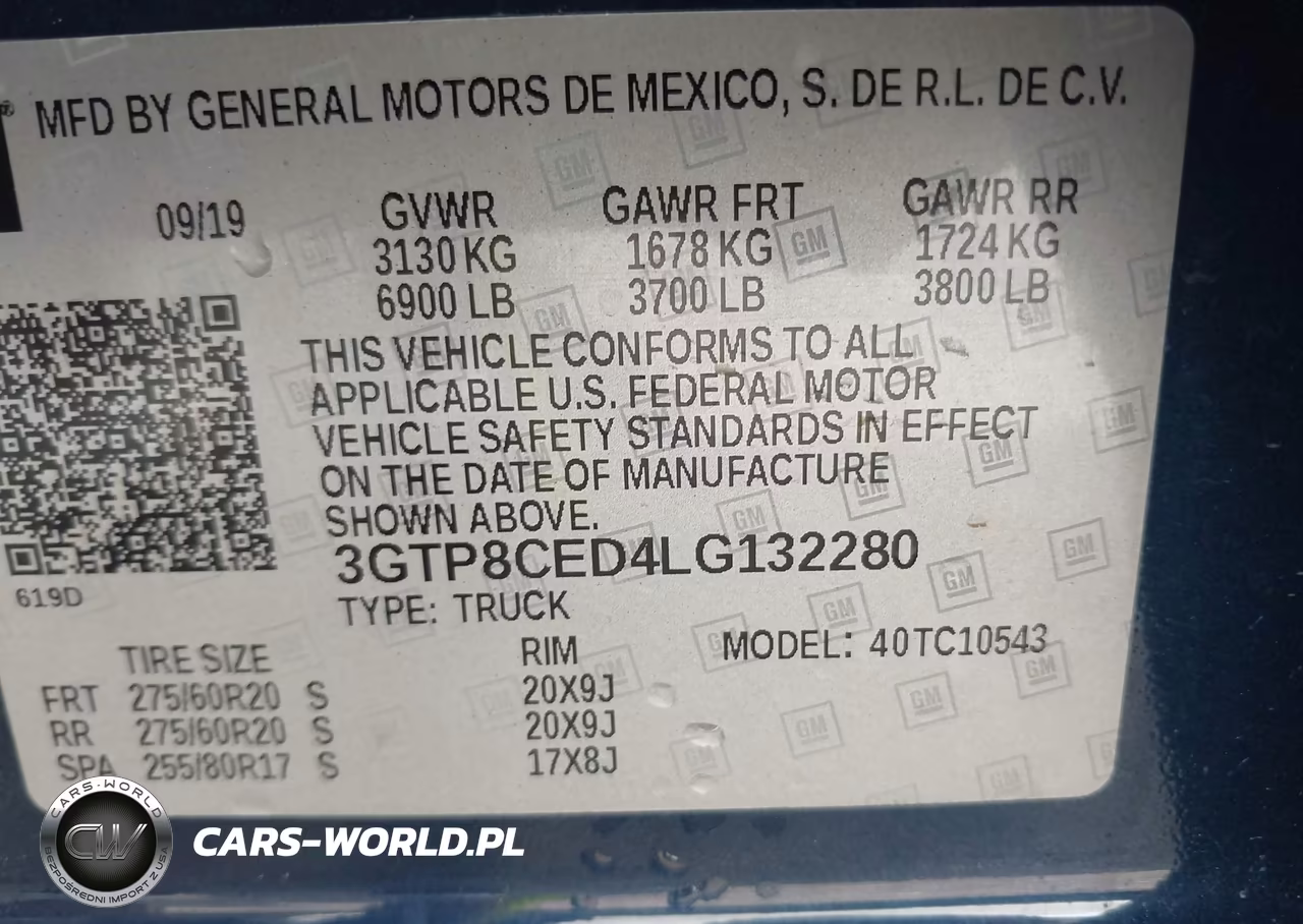 2020 GMC Sierra 1500 2Wd Short Box Elevation VIN:3GTP8CED4LG132280 - 9