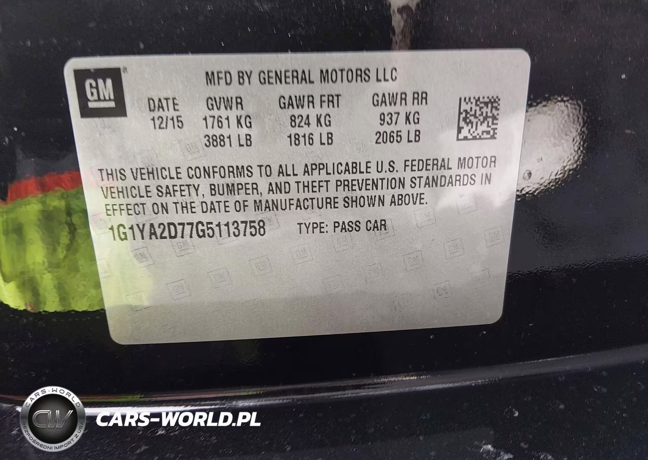 2016 Chevrolet Corvette Stingray VIN:1G1YA2D77G5113758 - 9