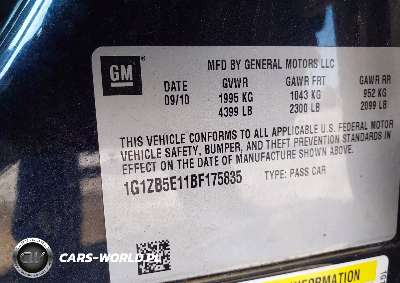 2011 Chevrolet Malibu Ls VIN:1G1ZB5E11BF175835 - 9