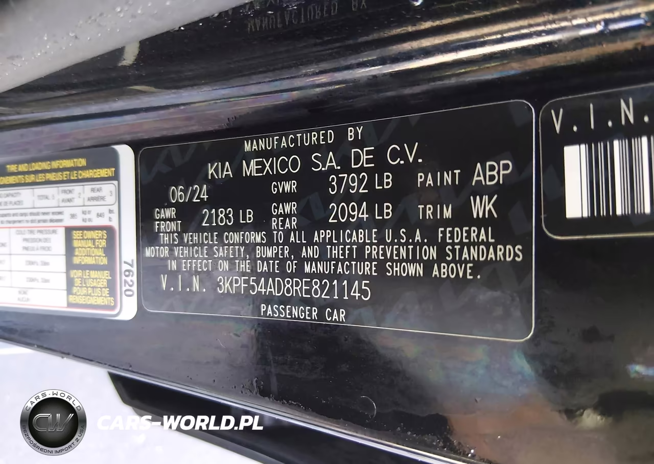 2024 Kia Forte Gt-Line VIN:3KPF54AD8RE821145 - 8
