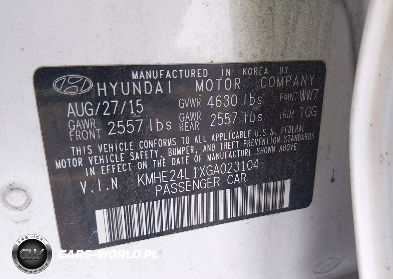 2016 Hyundai Sonata Hybrid Se VIN:KMHE24L1XGA023104 - 9