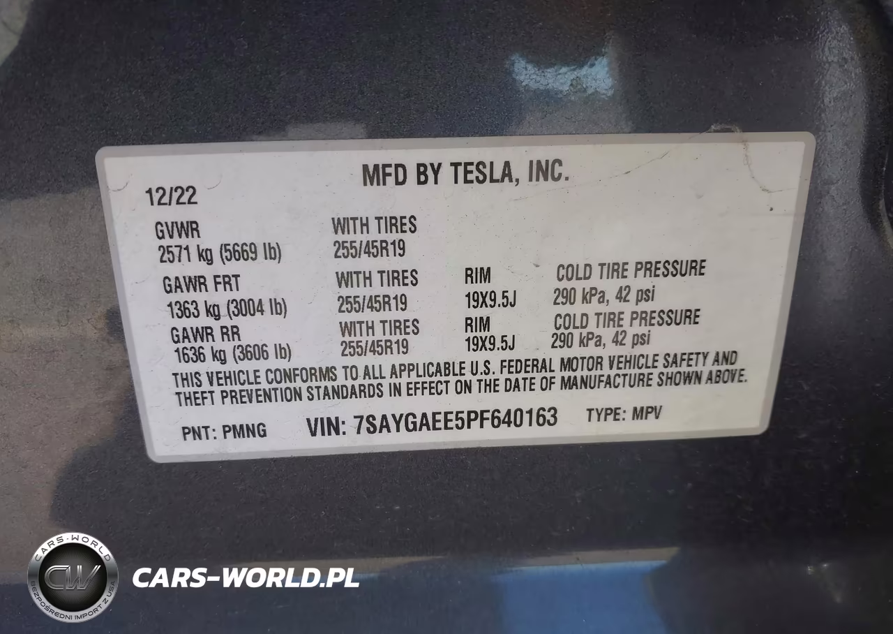2023 Tesla Model Y Awd-Long Range Dual Motor All-Wheel Drive VIN:7SAYGAEE5PF640163 - 8
