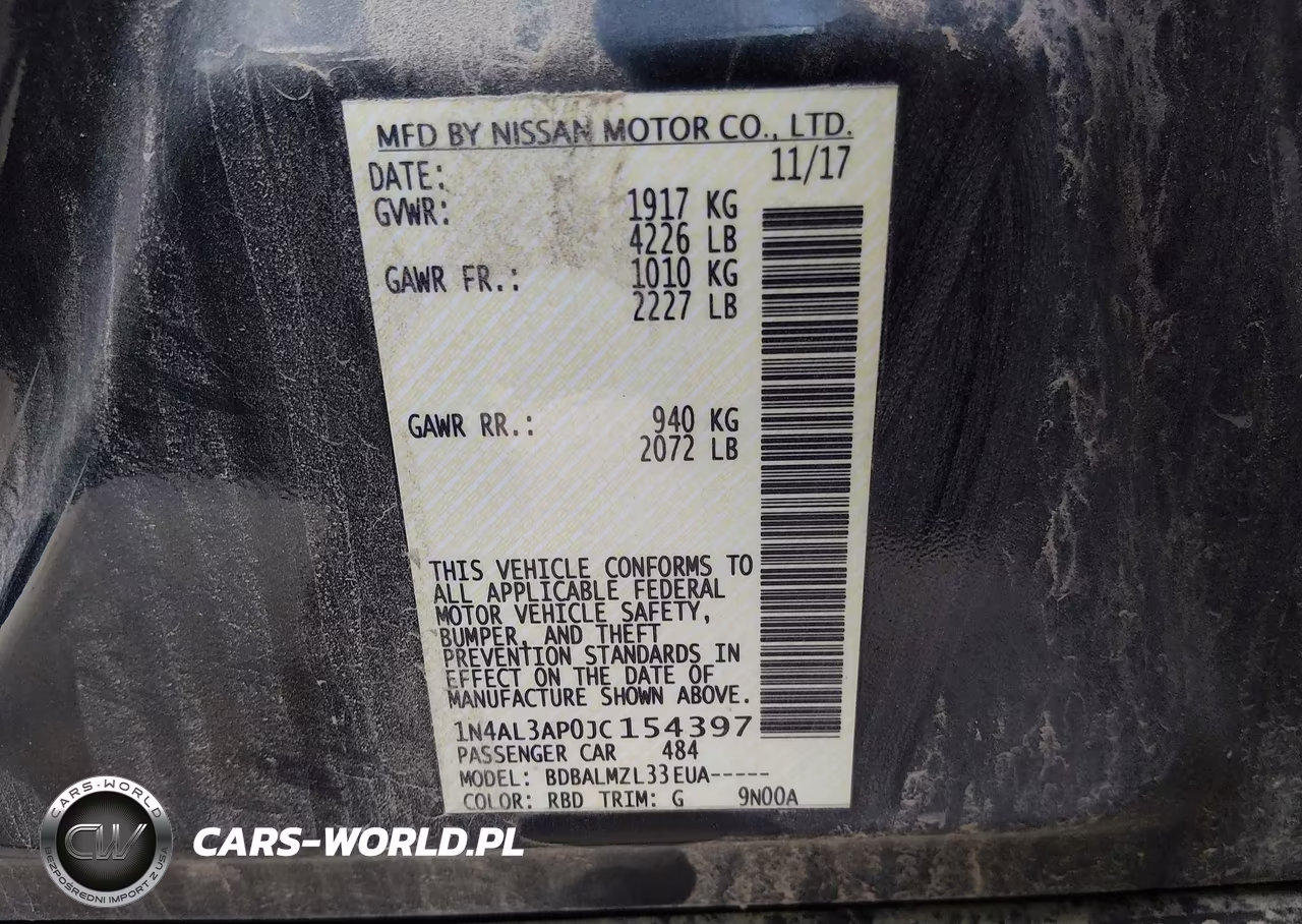 2018 Nissan Altima 2.5 Sv VIN:1N4AL3AP0JC154397 - 9