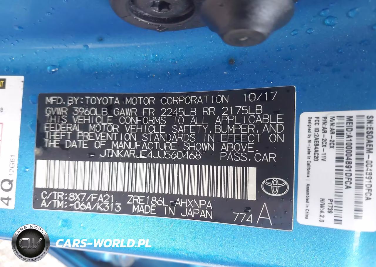 2018 Toyota Corolla Im VIN:JTNKARJE4JJ560468 - 9