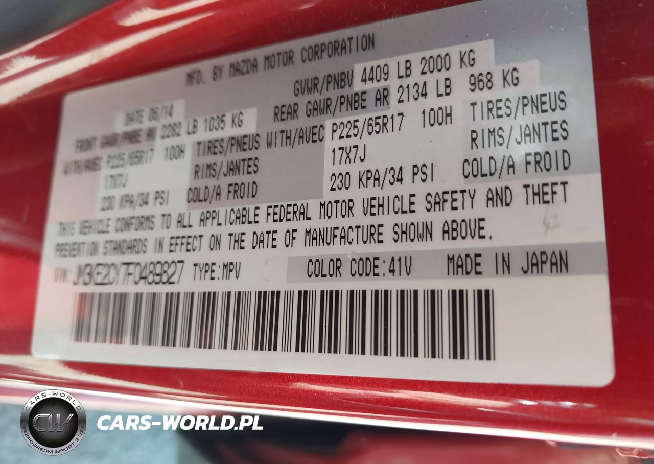 2015 Mazda Cx-5 Touring VIN:JM3KE2CY7F0489827 - 9