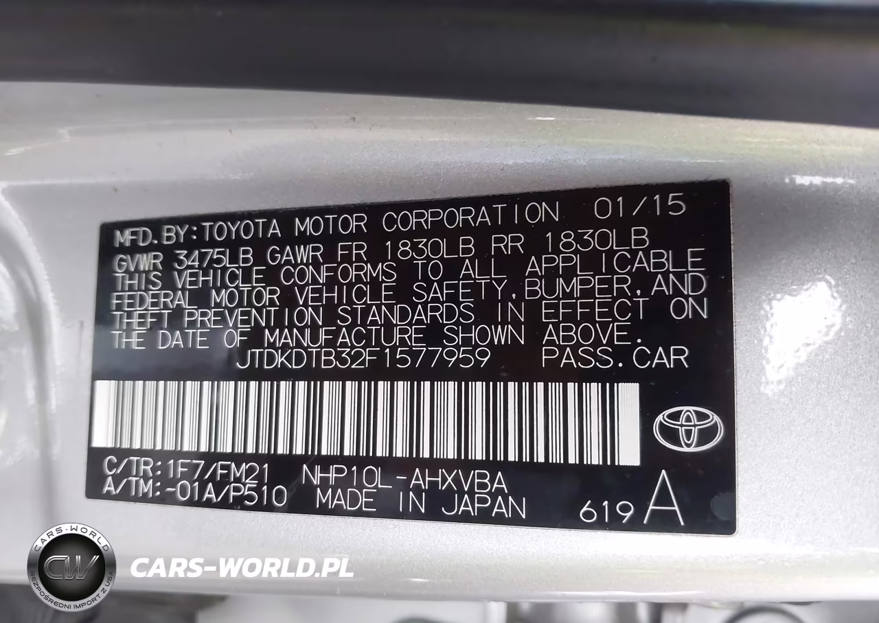 2015 Toyota Prius C Four-One-Three-Two VIN:JTDKDTB32F1577959 - 9