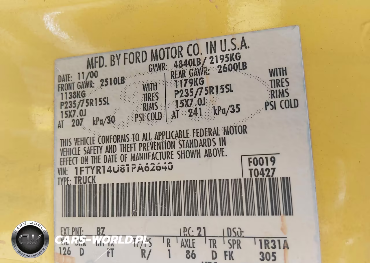 2001 Ford Ranger Edge-Xl-Xlt VIN:1FTYR14U81PA62640 - 9
