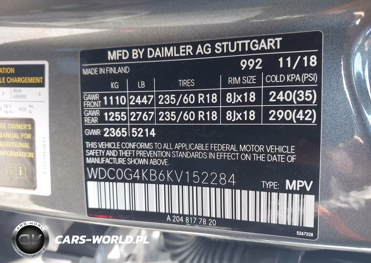 2019 Mercedes-Benz Glc 300 4Matic VIN:WDC0G4KB6KV152284 - 9