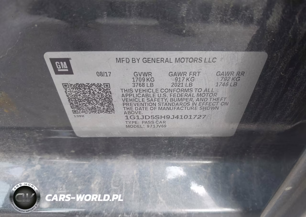 2018 Chevrolet Sonic Lt Auto VIN:1G1JD5SH9J4101727 - 9
