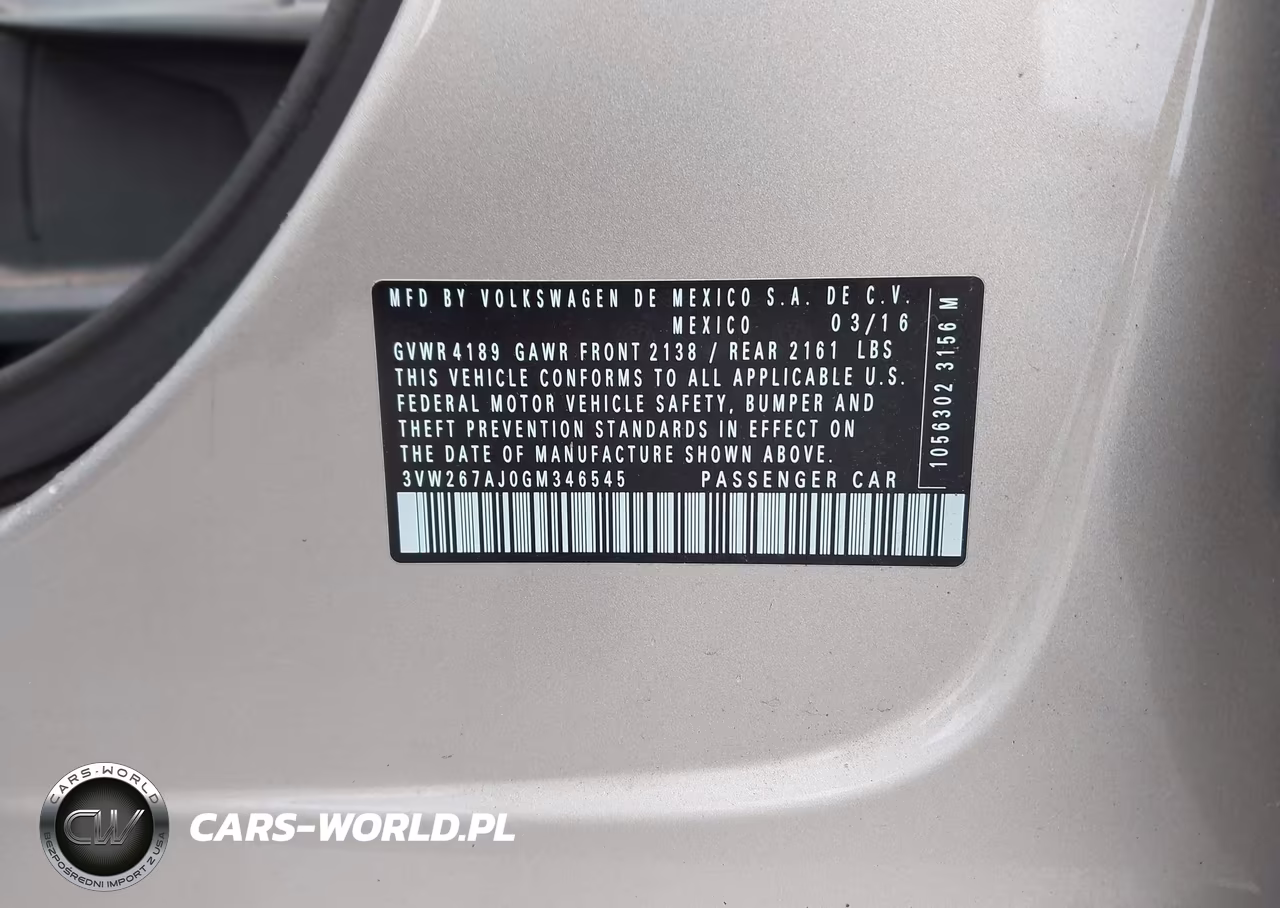2016 Volkswagen Jetta 1.4T S VIN:3VW267AJ0GM346545 - 9