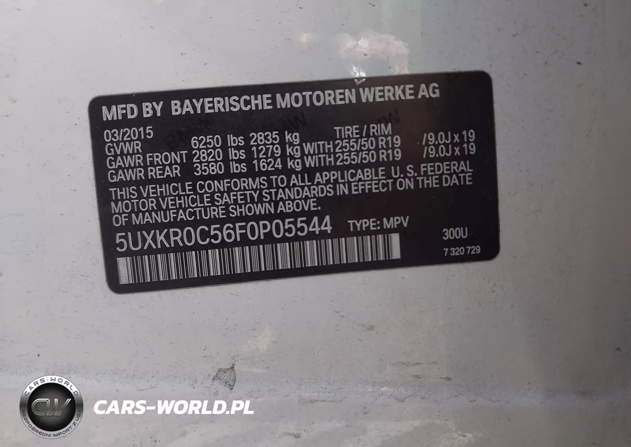 2015 BMW X5 xDrive35I VIN:5UXKR0C56F0P05544 - 9