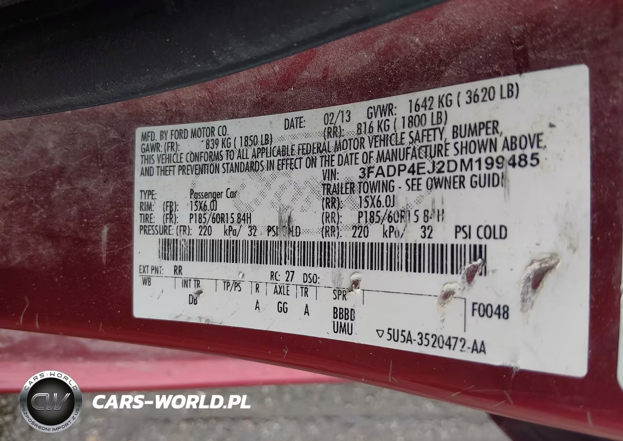 2013 Ford Fiesta Se VIN:3FADP4EJ2DM199485 - 9