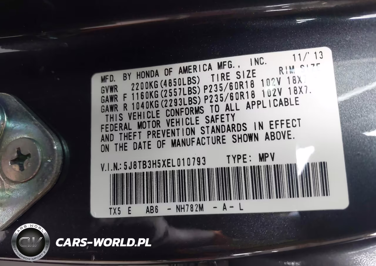 2014 Acura Rdx VIN:5J8TB3H5XEL010793 - 9
