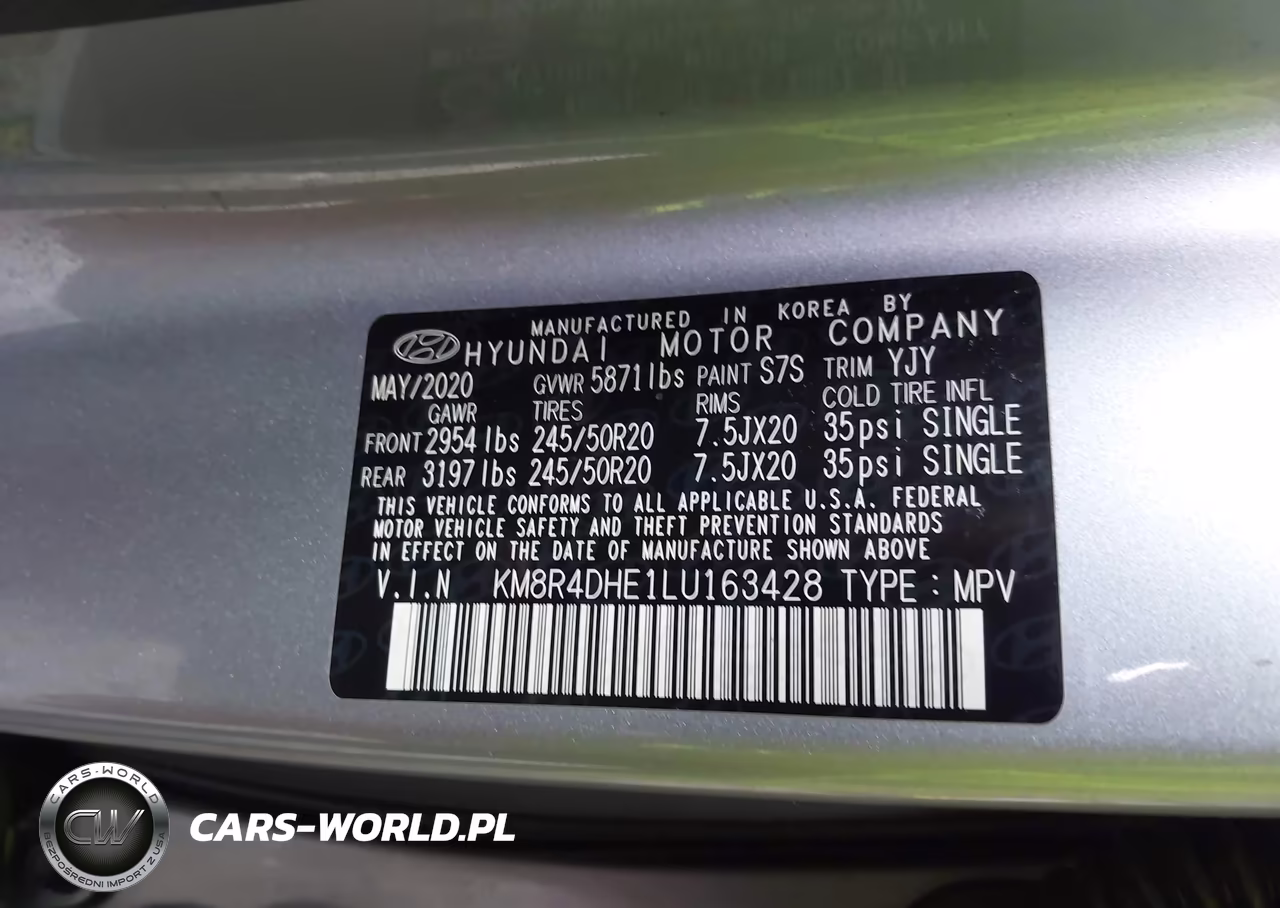 2020 Hyundai Palisade Sel VIN:KM8R4DHE1LU163428 - 9