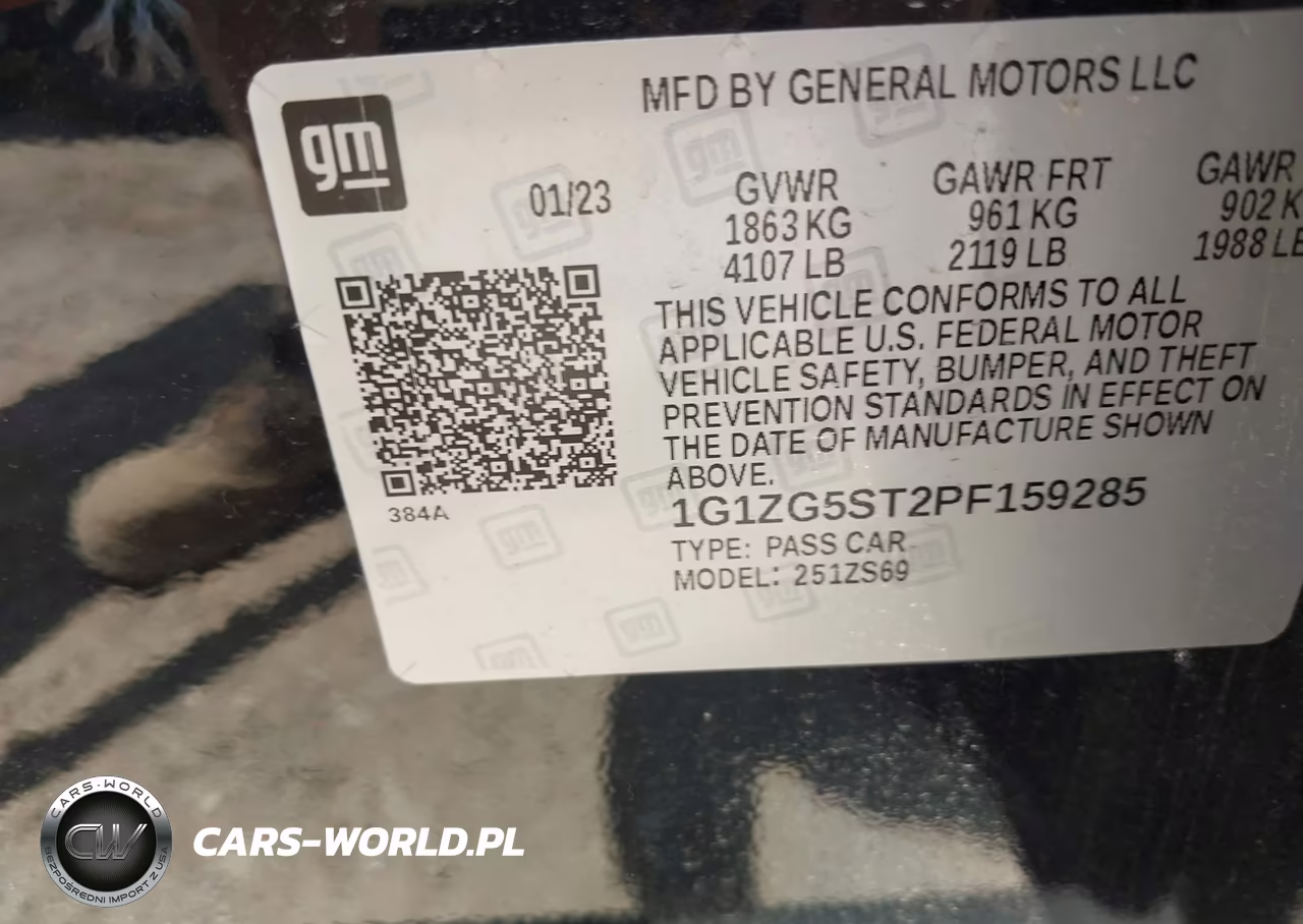 2023 Chevrolet Malibu Fwd Rs VIN:1G1ZG5ST2PF159285 - 9