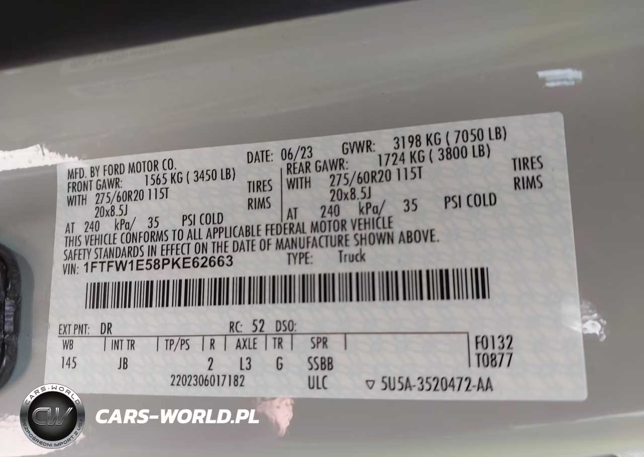 2023 Ford F-150 Xl VIN:1FTFW1E58PKE62663 - 9