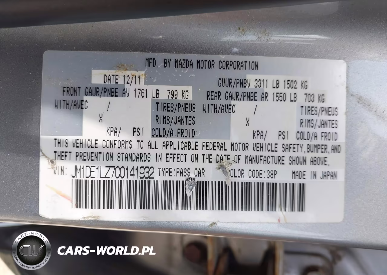 2012 Mazda Mazda2 Touring VIN:JM1DE1LZ7C0141932 - 9