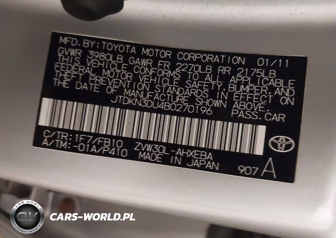 2011 Toyota Prius Three VIN:JTDKN3DU4B0270196 - 9